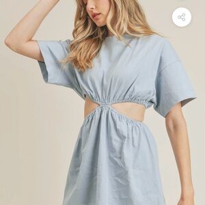 Heyson Mint Blue Cutout Dress